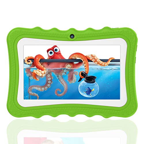 Kids Tablets with 7 inch Multi-Touch Screen IPS Display, 2GB RAM 32GB ROM, Unlocked Android 6.0 Quad-core Tablet PC, Dual Camera Wi-Fi Bluetooth Edition Tablet G7(Green)