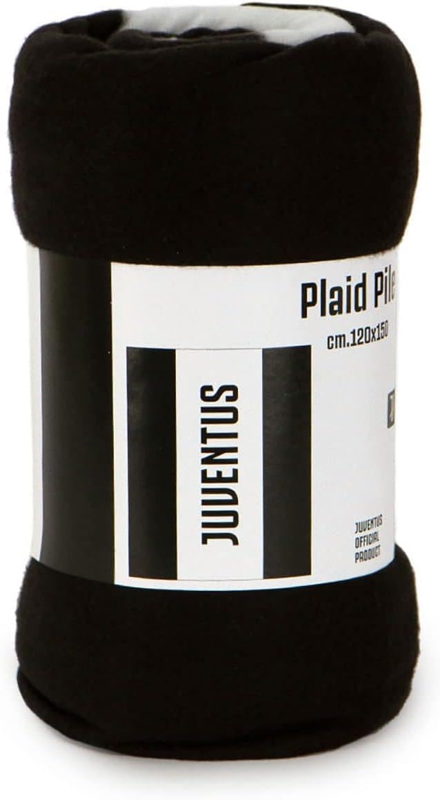 Hermet, Fleece Blanket J001 Unisex Adult, White-Black, 120x150