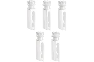 5 Pcs Vertical Blind Replacement Stem White Carrier Stem Repair Parts Window Blind Curtain Accessories for Home Office Replac