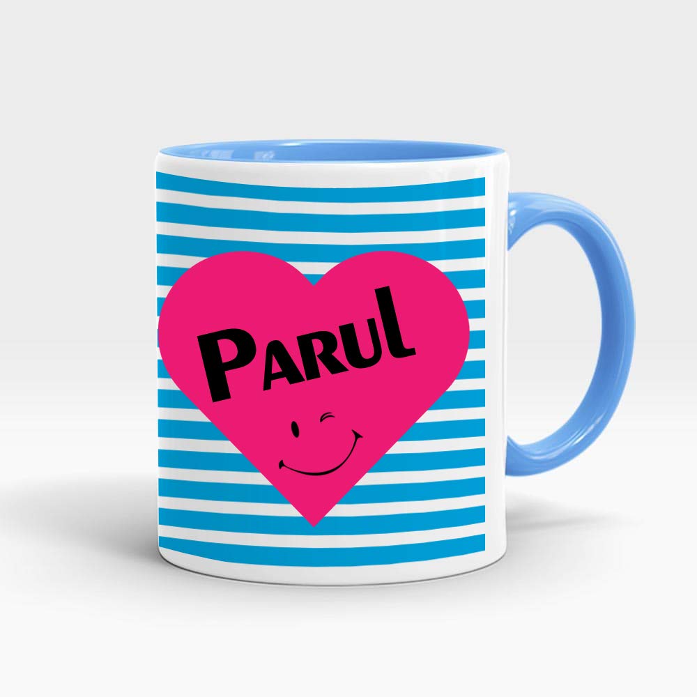 Buy My Gifts Zone Parul Name Printed Inner Blue Mug Best Gifts For Birthday Anniversary Mgz 562 Online At Low Prices In India Amazon In