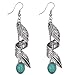 TS Tirbal Retro Bohemia Earrings Tassel Leaf Drop Dangle Earrings (E5)