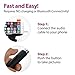 Extendable Battery Free Self Portrait Monopod - Wired Selfie Stick w/ Professional Phone Holder and wide-angle Mirror for HQ Pictures & Videos - Compatible with iPhone Samsung LG Sony Devices