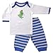 Luvable Friends Long Sleeve Slip on Shirt and Pants Set, Blue, 3-6 Months
