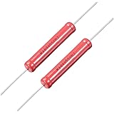uxcell 5W Power Rating 50M Ohm High Voltage Glass Glaze Film Resistor 2 Pcs