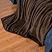 Bedsure Fleece Blankets Queen Size Brown - Bed Blanket Soft Lightweight Plush Fuzzy Cozy Luxury Microfiber, 90x90 inches