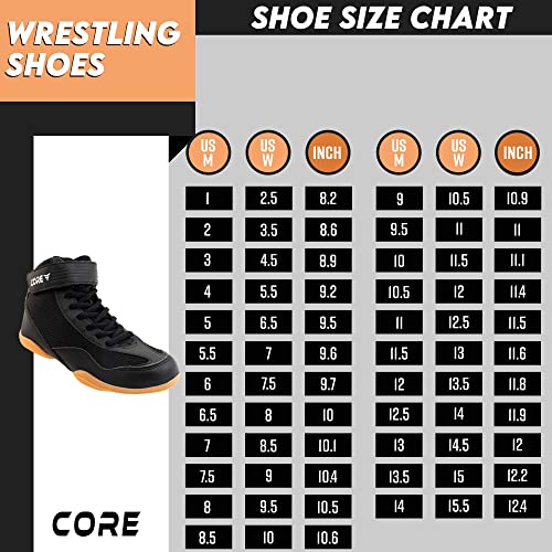 Core Wrestling Shoes High Traction Wrestling Shoes For Men, Women, Youth & Kids Durable