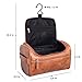 VASKER Travel Toiletry Bag Leather Dopp Kit Hanging Toiletry Organizer Makeup Bag Waterproof Portable Bathroom Cosmetic Bag Business Gift for Men