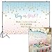 Funnytree 7X5ft Pink and Blue Gender Reveal Party Backdrop Boy Or Girl Twinkle Twinkle Little Star Photography Background Gender Surprise Photo Banner for Baby Shower Photobooth Cake Table Decoration