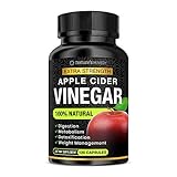 100% Natural Raw Apple Cider Vinegar Capsules (1500 mg | 120 Capsules) Pure Apple Cider Vinegar Weight Loss Pills with Cayenne Pepper for Fast Detox Cleanse, Appetite Suppressant, Bloating Relief