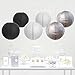 Andaz Press Hanging Paper Lantern Party Decor Trio Kit with Gold Party Sign, White, Black, Silver, 6-Pack, For New Year's 2017 2018 2019 Decorations