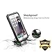 iPhone 5S / SE (2016) Waterproof Case, Dust Proof Snow Proof Shock Proof Case with Touched Transparent Screen Protector, Heavy Duty Protective Carrying Cover Case for iPhone 5 5s SE - Black