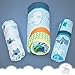 Luxurious Elephant Baby Crib Bedding Sets for Boys by Cocoon - Let Your Little One Sleep Like an Angel - Organic Cotton 3-Piece Nursery Set Including Fitted Sheet, Comforter & Crib Skirt (Set of 3)