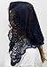 Anna Veils Chapel Catholic Veil Spanish Lace Mantilla Medium - Rich (Black) Limited Edition
