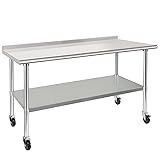 HARDURA Stainless Steel Table 30 x 60 Inches with