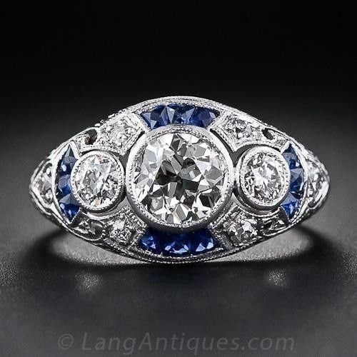 pimchanok shop 4.1CT White Topaz Sapphire 925 Silver Women Men Ring Wedding Vintage Size 6-10 (7)