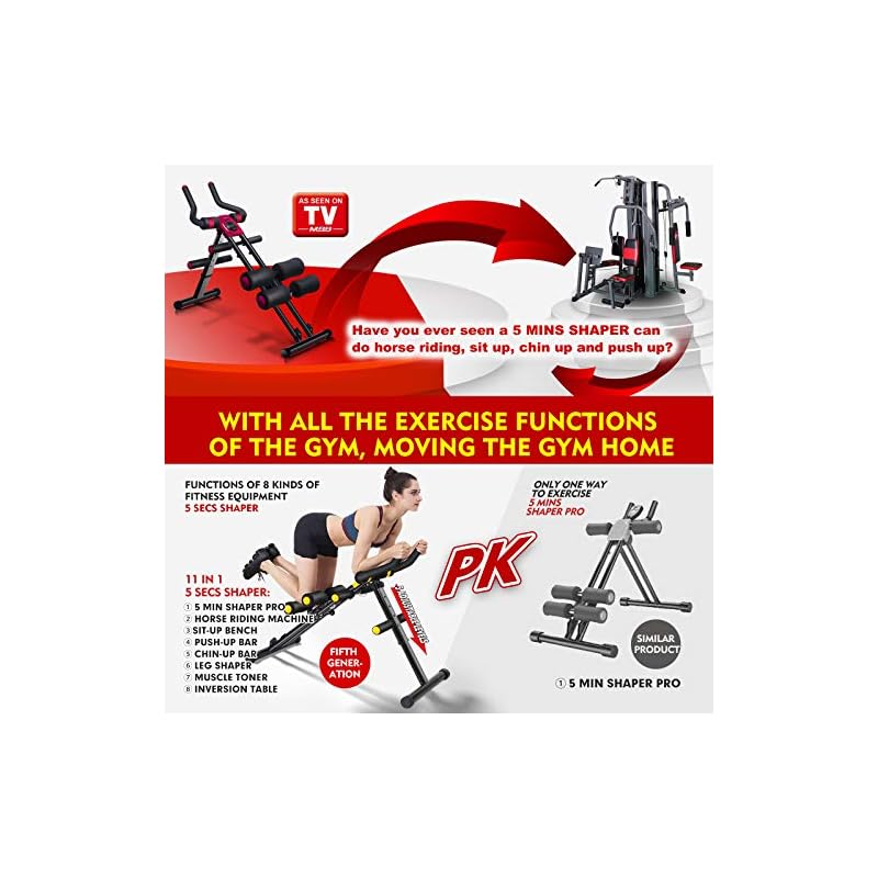 MBB Multifunction Home Gym Equipment,Ab Machine,Height