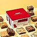 David's Cookies Assorted Brownies Tin - Delicious, Fresh Baked Brownie Snacks - Gourmet Pure Chocolate Fudge Brownie Slices - Yummy Flavors For Every Special Occasion - 12 Pcs
