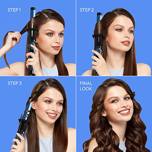 KISS Professional InstaWave Automatic Rotating Curling Iron, 3/4" Pearl