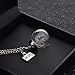Yesido. Wish Necklace Dandelion Seed Necklace Floating Charms Pendant Necklace Glass Pendant Gift