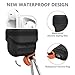 MICOK Compatible Airpods Case, Waterproof Airpods Cover, Shock Resistant Silicone Airpods Case Cover and Skin with Keychain for Airpods 1 & 2 [Not for Wireless Charging Case] , Airpods Accesssories