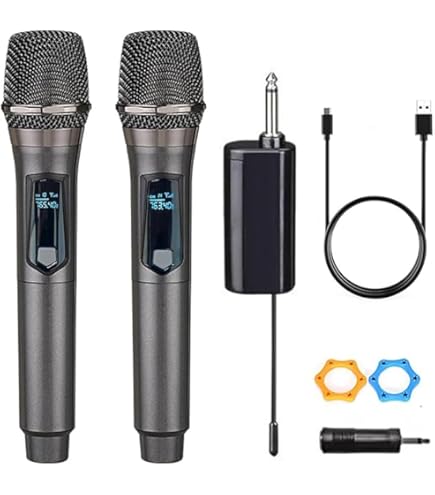 Amazon.com: XZL Professional Wireless Microphone, Rechargeable UHF