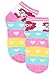 My Little Pony Girls 6 pack Socks (Shoe: 10-4 (Sock: 6-8), Blue Hearts Stripes)