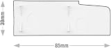 Truly PVC Supplies White Stub Window Cill End Caps for Eurocell uPVC Window view 2
