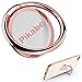 Cell Phone Ring Holder Finger Kickstand - Pikabo 360 Degree Rotation Metal Ring Grip for Magnetic Car Mount Compatible with iPhone, Samsung, All Smartphone. (Rose Gold)
