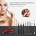 Blackhead Remover, ElleSye 8-PCS Blackhead Remover Tweezers Kit & Nail Scraper, Pimple Comedone Extractor Tool Set Risk Free Treatment for Blemish Acne Zit with Antibacterial Coating Handle