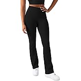 YITTY Active Women's Ultraluxe Kick Flare High Waist Legging, Athleisure, 4-Way-Stretch, Iconic Black, XXL/1X, Short | 30" Inseam
