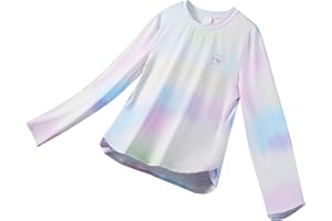 Angel season Rash Guard for Girls Swim Shirt Long Sleeve Swimsuit Girl Upf50+ UV Protection Teen Sun Shirt Rashguard Top