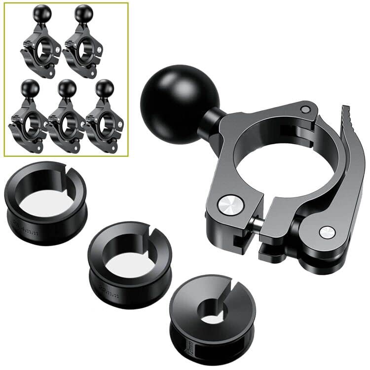1 Inch Ball Mount Accessories Aluminium Alloy Suitable for Handlebar Mount Ball Compatible with 1 Inch Ball Pan Systems (Black R18 x 5)