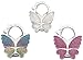 Catsayer 3PC Butterfly Purse Handbag Hook Folding Hanger for Women Gift Foldable Shoulder/Handbag/Backpack Purse Hangers Table Chair Holder Hook
