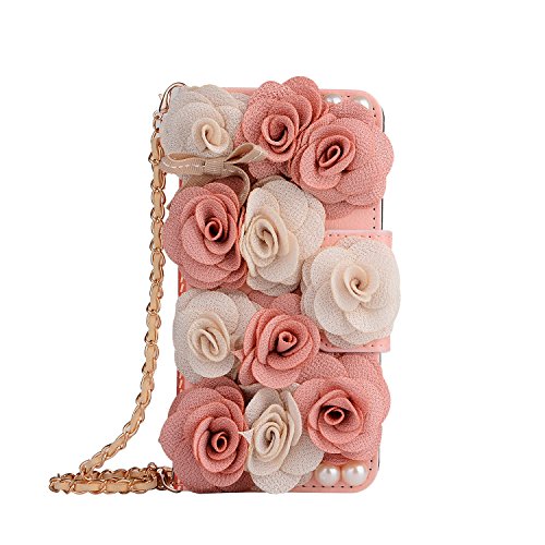 image for Leather Wallet Case iPhone 8 Plus,iPhone 7 Plus Women HandBag Case wit