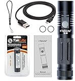 TakLite TA-50 1080+ Lumen Professional Every Day Carry (EDC) Laser Burn Flashlight USB Rechargeable