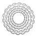 Dies Cut Cutting Die Scrapbooking for Card Making Love Heart Round Circle Flower Sunflower Nesting Metal Stencils 4set for DIY Photo Album Decorative Embossing DIY Paper (Set 4)