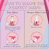 Veet Sensitive Precision Hair Trimmer & Shaper for Eyebrows, Facial Hair, Bikini Line, and Underarm, Bag & Battery Included, Waterproof - All in 1 Hair Removal for Women