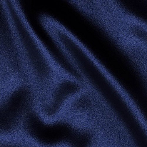 66 momme Silk Dutchess Satin bright navy blue 54