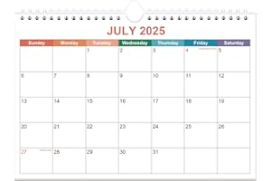 RUNTIOVAL Mini Calendar 2025-2026 - Small 2025-2026 Calendar from July 2025 - December 2026, 18 Months Little Calendar with Premium Paper, 5.8" x 8.5", Colorful