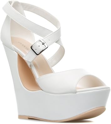 shoedazzle white heels