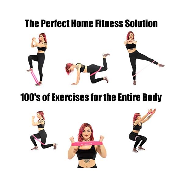 Teknifit-Exercise-Band-Set-Pink-4-Resistance-Band-Levels-for-Complete-Home-Fitness-Full-Body-Workouts-Includes-Carry-Case-and-Download-Guide Teknifit Exercise Band Set Pink - 4 Resistance Band Levels for Complete Home Fitness, Full Body Workouts - Includes…