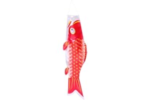 Fish Wind Streamer Japanese Carp Windsock Gold Fish Wind Streamer Fish Flag Kite Koinobori Hanging Decor for Dragon Boat Fest