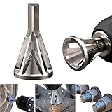 Deburring External Chamfer Tool Stainless Steel Remove Burr Tools for Drill Bit Stainless Steel Eliminate Damaged Extractor Silver Fits Size 8-32 Bolts