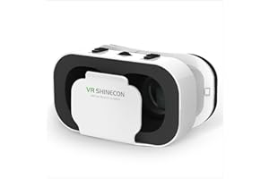YINCAICHENG VR Headset Compatible with All 3-6 Inch Smartphones-Virtual Reality Headsets Google Cardboard Upgrade-Mini Exquisite Light Weight- New 3D Glasses VR4.0 Box