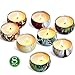 YIIA Scented Candles Gift Set -Lemon, Lavender, Mediterranean Fig,Bergamot,Vanilla,Jasmine,Rose and Spring, Candle Soy Wax for Stress Relief and Aromatherapy, Candles - 8 Pack