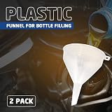 Accurate Clear Plastic Funnel 14cm for Bottle Filling Oils Crafts Lab view 2