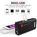 Car Jump Starter, GOOLOO 600A Peak Auto Battery Charger (Up to 6.5L Gas or 5.0L Diesel Engine) Portable Phone Power Pack Booster Built-in LED Flashlight with Smart Jumper Cables