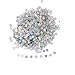HUELE 15000PCS Shining Star Confetti Glitter Star Sequins for Crafts DIY Nail Art and Party Decoration, Holographic Silver(6MM)