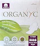 Organyc - Heavy Flow Night Pads - 10 Count - Pack of 3