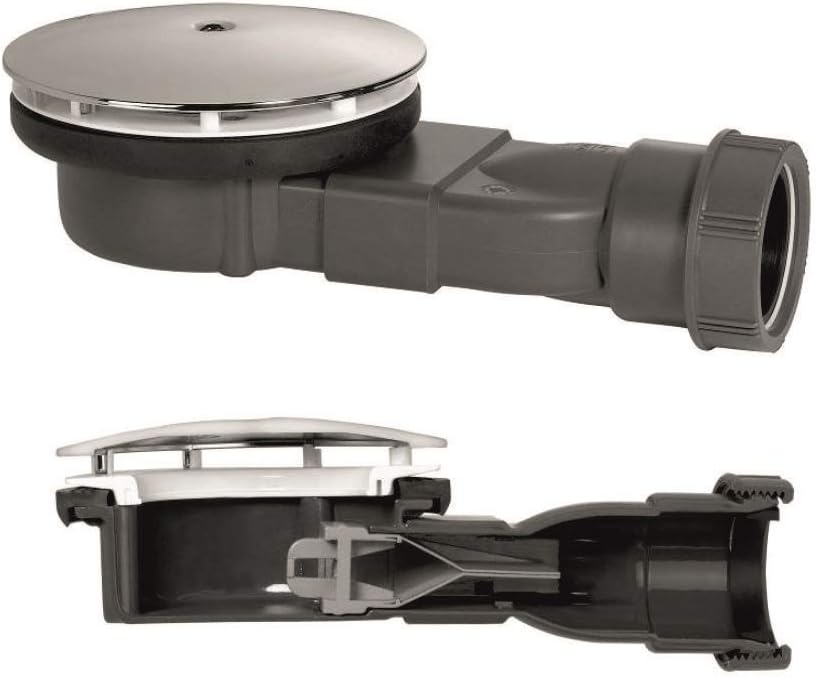 Caniveau Douche Italienne Wirquin Low Profile Waterless Shower Trap 40mm Depth, Slim Plus Syphon Plat Evier